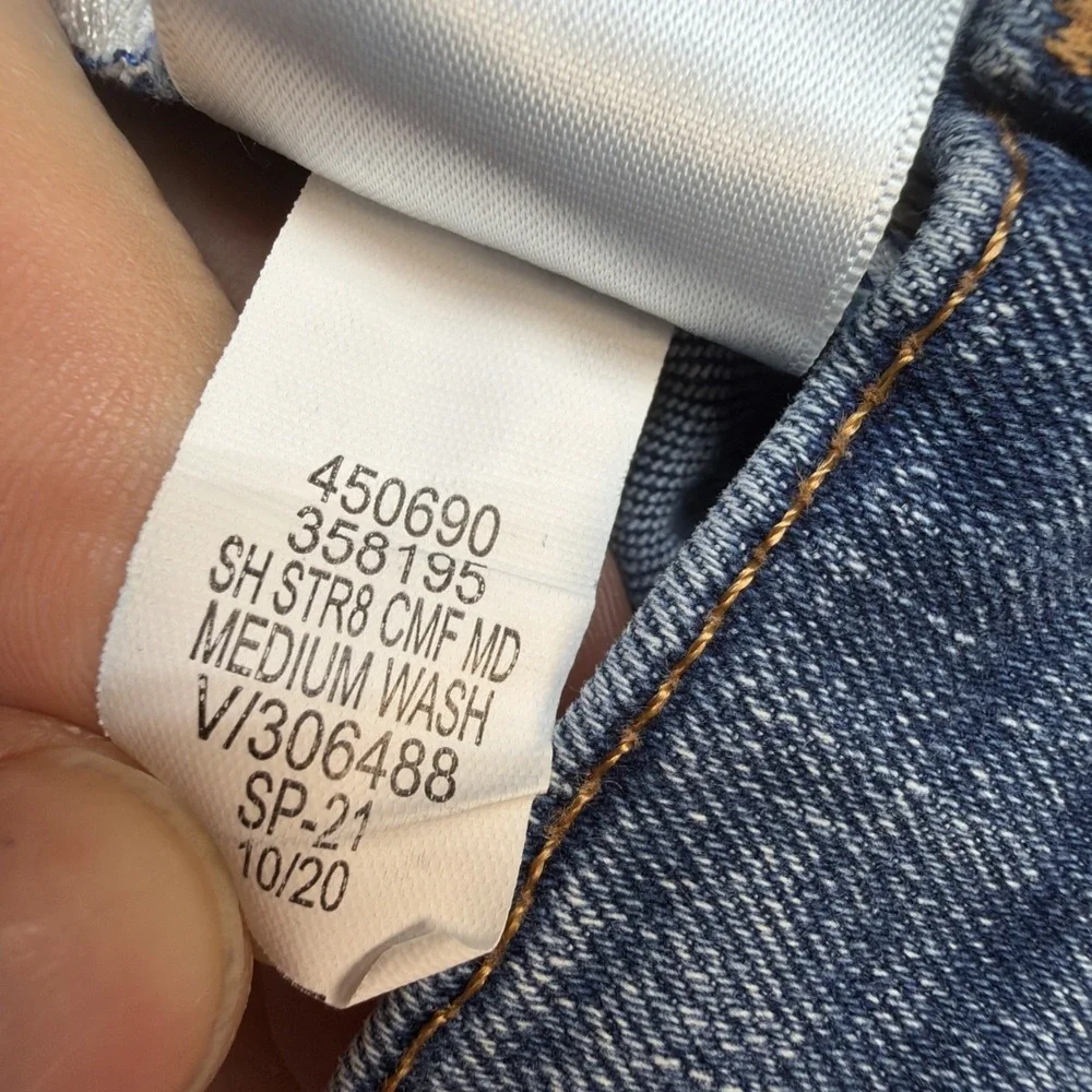 Gap Kids Straight Slim Jeans Medium Wash Girls Size 14 Stretch Denim